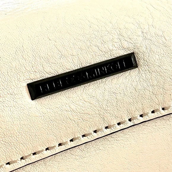 EUC White Rebecca Minkoff Studded Braided Leather Crossbody Bag - Picture 10 of 16